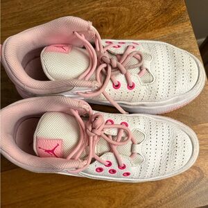 Girls pink puma sneakers size 5